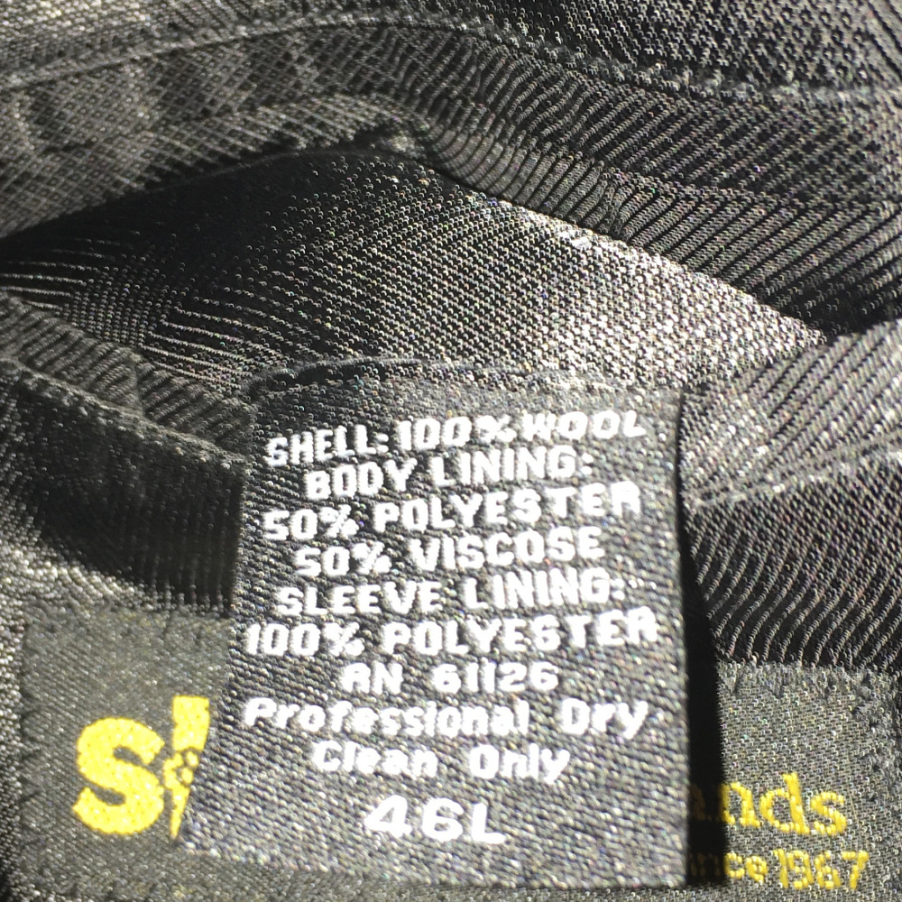 NWOT Villini Tweed Wool Blazer (three button) 46L - Picture 5 of 5